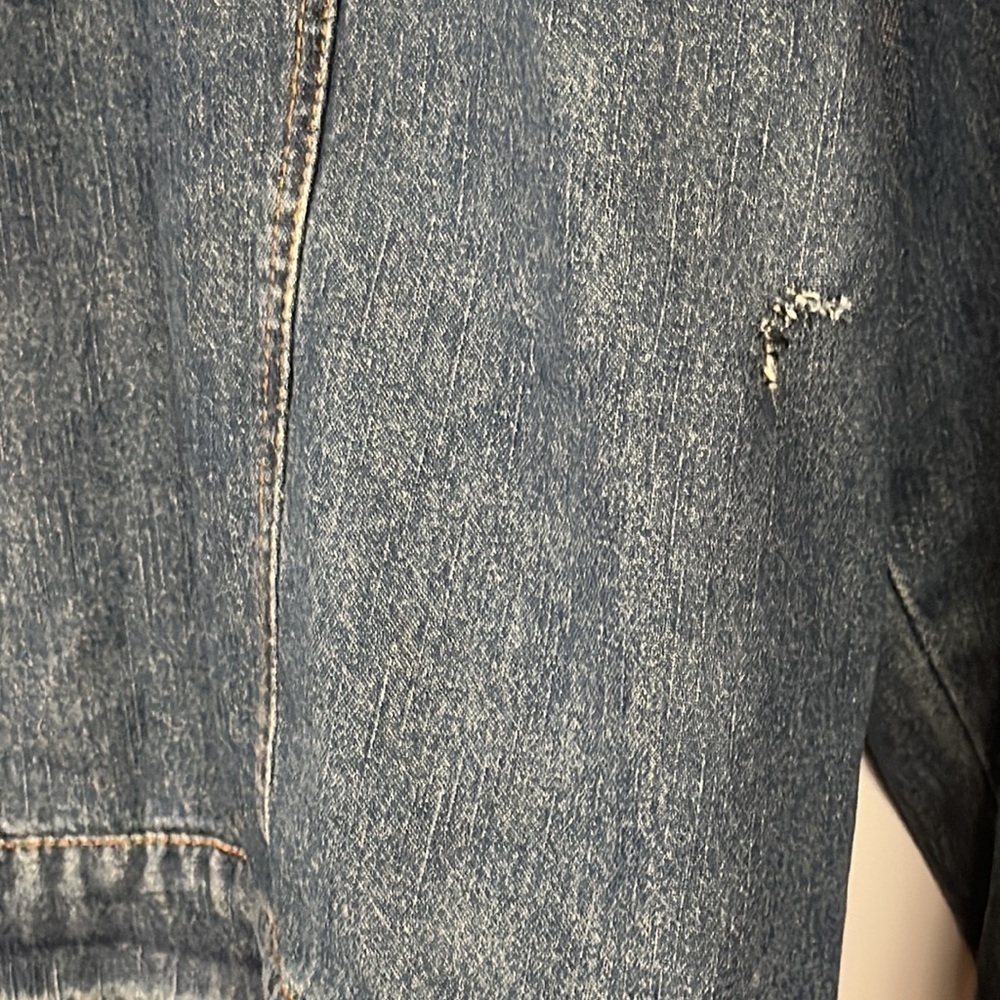 Vintage Tiara International Denim Jacket Lined with Sweater Material Size L, 90s - Picture 12 of 12
